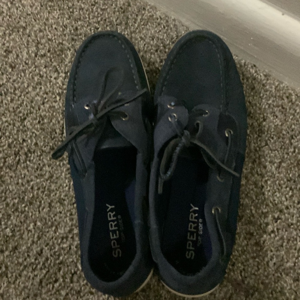 blue sperrys worn a couple of times